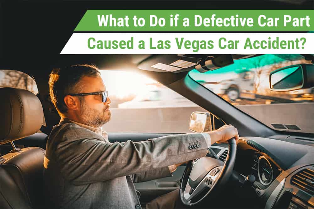 man driving in car before car accidents in las vegas