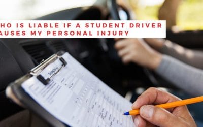 Who is Liable if A Student Driver Causes My Personal Injury