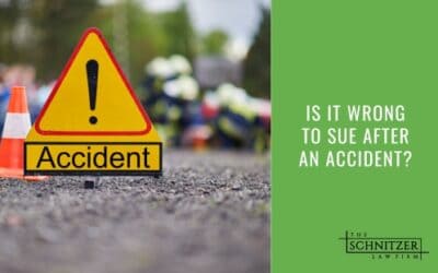 Is It Wrong to Sue After An Accident?