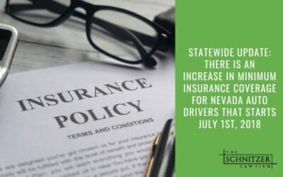 Statewide Update: There Is An Increase in Minimum Insurance Coverage for Nevada Auto Drivers that Starts July 1st, 2018