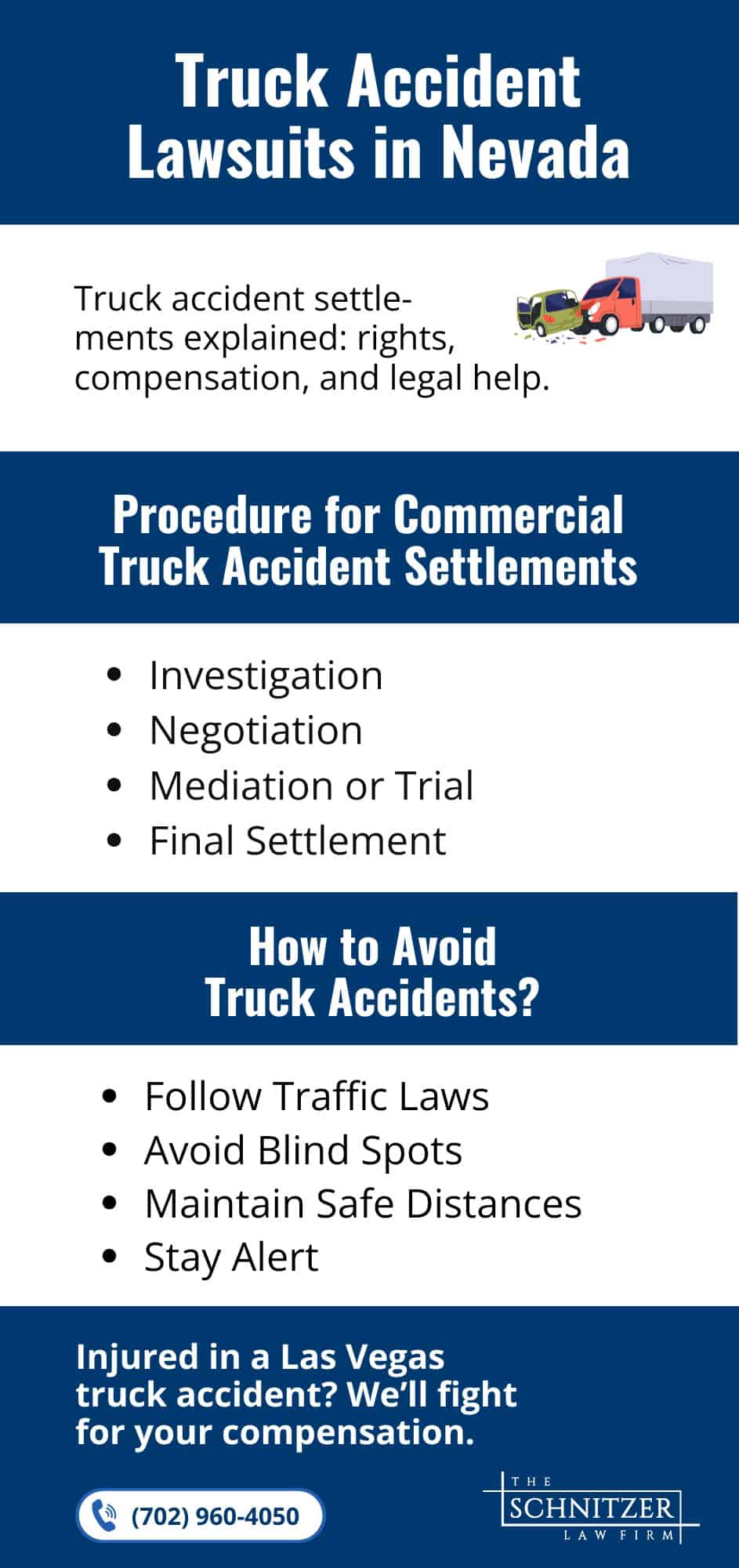 infographic of Truck Accident Lawsuits in Nevada